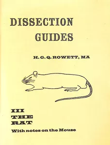 Dissection Guide: the Rat: With Notes on the Mouse: v. 3 (Dissection Guides) - Picture 1 of 1