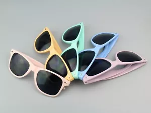 Women's Pastel Color Sunglasses Shades Sunnies Festival Fashion Retro Rave UV400 - Picture 1 of 6