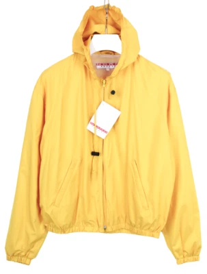 Aspesi Nord Jacket Men Small Zipper Hood Mesh Lining Lightweight Yellow - Image 1 of 4