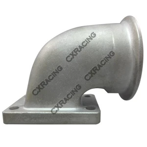 2.5" Vband Stainless Steel 90 Degree Elbow Adapter Flange Tube For T2 T25 T28 - Picture 1 of 3
