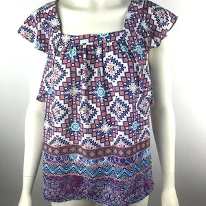 Blusa Top MEADOW RUE Anthropologie Boho Manga Gorra Espalda Abierta Festival Talla 6 - Imagen 1 de 8