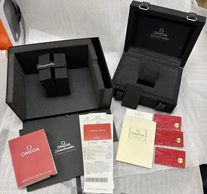 Omega Watch Case Box for Speedmaster Professional MoonWatch w/ receipt and cards - Picture 1 of 15