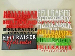 Hellraiser Logo Hellbound Hell on Earth Bloodline Inferno Hellseeker Deader 2 3 - Bild 1 von 18