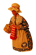 Santon Ancient Of Provence Habillé Woman Knitter And Sa Wool Peirano S214