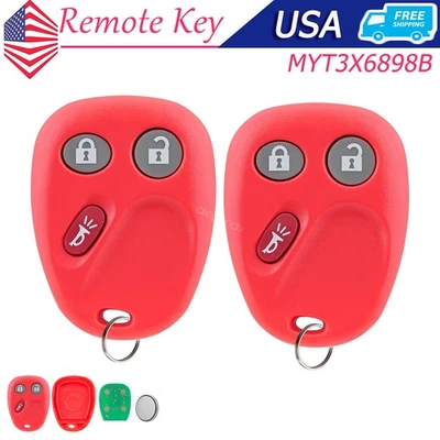 2 for 2002-2009 Chevrolet Trailblazer GMC Envoy Buick Rainier Remote Car Key Fob - Image 1 of 4