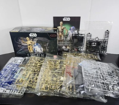 BANDAI STAR WARS 1/12 C-3PO & R2-D2 Set Plastic Model Kit NEW Rare  - Image 1 of 4