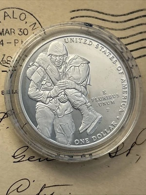 2011 U.S. Medal of Honor Commemorative Silver Dollar Proof 🇺🇸 - Image 1 of 4