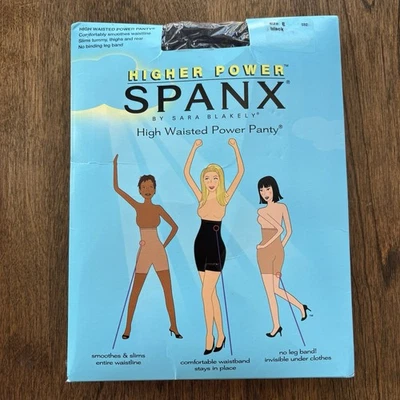 Panty Spanx High Waister Power Talla E Tono Negro #032 - Nuevo en Paquete Foto 1 de 3