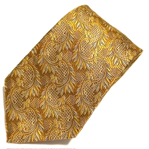 Corbata Paul Fredrick Bronce Floral Elegancia Estilo Dinero Antiguo Sofisticado Dapper - Imagen 1 de 22