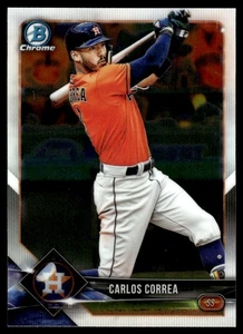 2018 Bowman Chrome Carlos Correa Houston Astros #45 - Bild 1 von 2