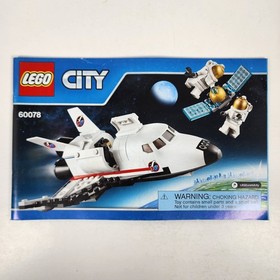 Lego 60078 Instruction Manual Only 2015 LEGO City Utility Shuttle Space Shuttle