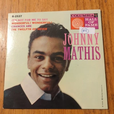 Johnny Mathis EP 7" 45 Columbia B-2537 Vintage Vinyl USA Crooner Classic - Image 1 of 4