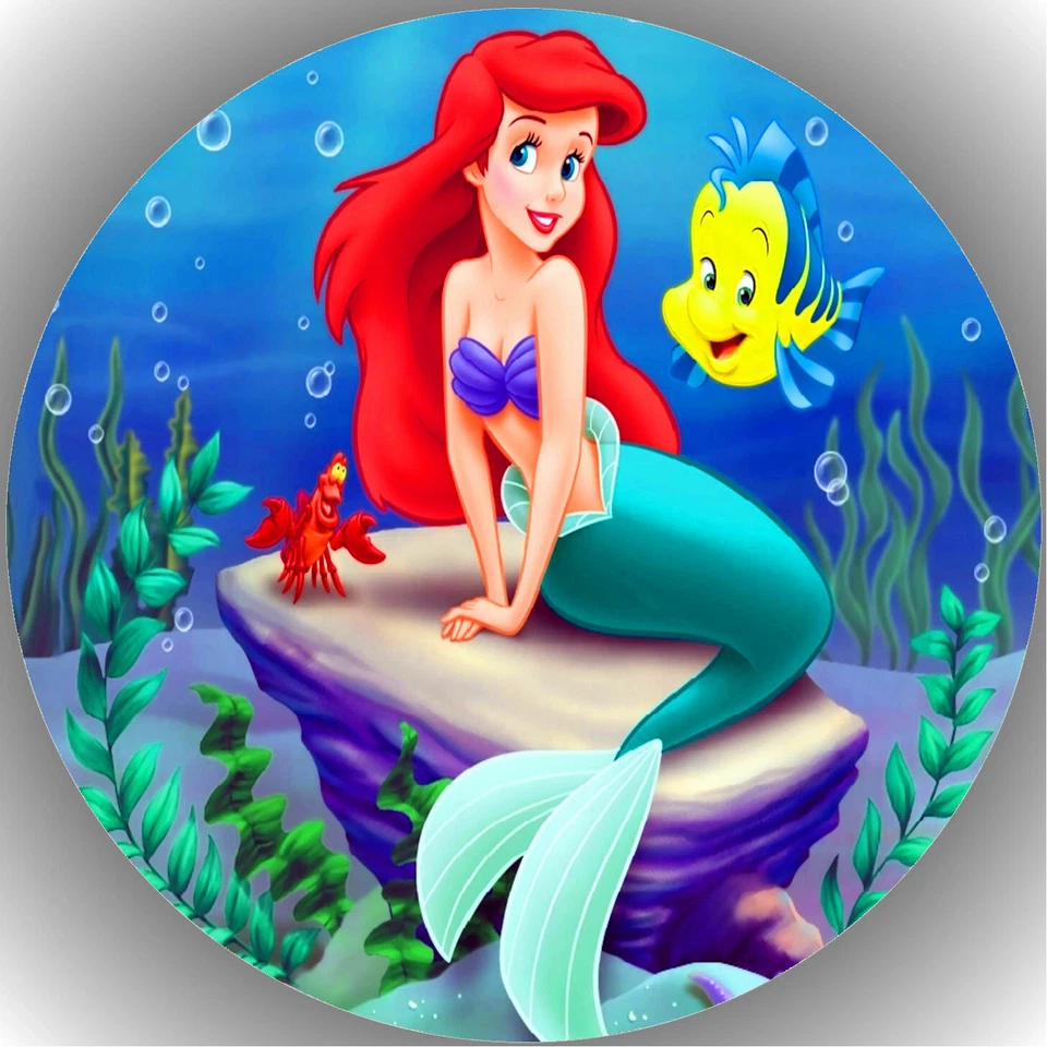 Tortenaufleger Tortenbild Fondant - Oblate Arielle die Meerjungfrau  P5 - Bild 1 von 1