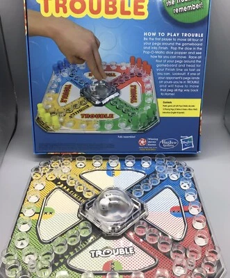 Trouble Pop O Matic Reissue Board And Box Only Missing All Peg Peices - Image 1 of 2