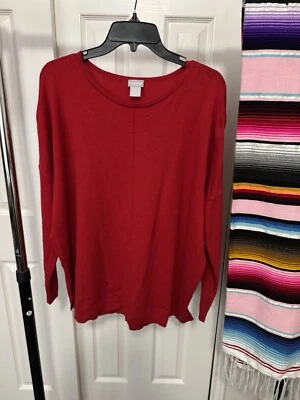 Blusa básica informal roja de mujer Chicos Top manga 3/4 Foto 1 de 4