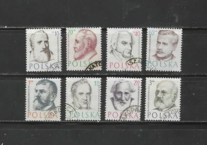 POLONIA, 1957, MÉDICOS, JUEGO DE 8 SELLOS, PERF, CTO/VLH - Imagen 1 de 1