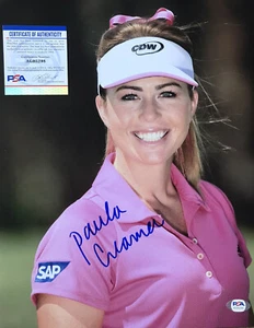 Sexy Paula Creamer LPGA Golf AUTOGRAPHED 11x14 PHOTO PSA Certified COA - Picture 1 of 2