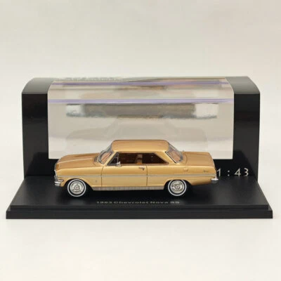 NEO 1/43 Chevrolet Nova SS 1963 Gold Resin Models Car Colllection - Image 1 of 4