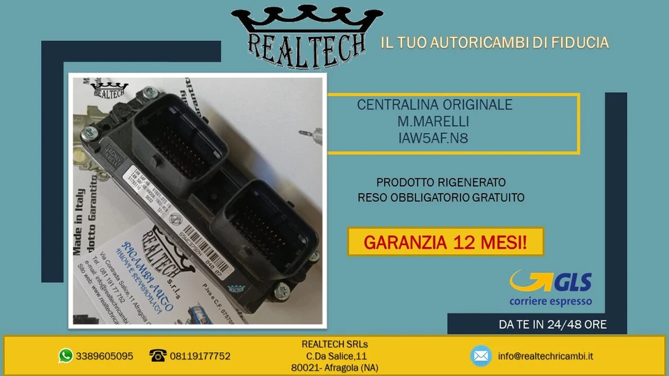 CENTRALINA MOTORE LANCIA YPSILON IAW5AF.N8 - Immagine 1 di 1