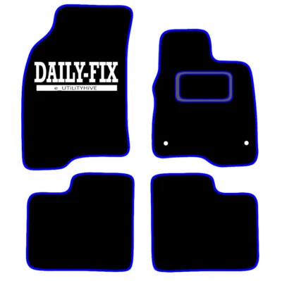 CAR FLOOR MATS FOR FIAT PANDA 2012 TO 2015 ALL WEATHER TAILORED BLACK CARPET - Image 1 of 4