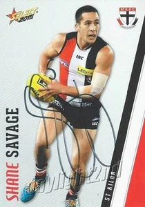 Signed 2015 ST KILDA SAINTS AFL Card SHANE SAVAGE - Picture 1 of 1