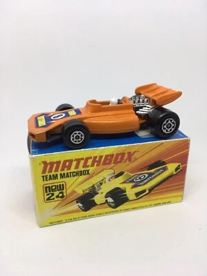 Vintage Lesney Matchbox 24 Team Matchbox Racing Car In Orange Restored Repro Box - Image 1 of 4