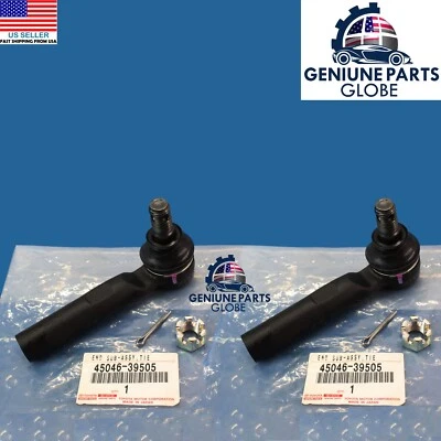 GENUINE OEM TOYOTA 03-09 RUNNER FJ CRUISER GX470 TIE ROD END SET 2X 45046-39505 - Image 1 of 3