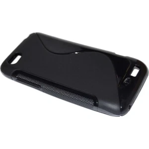 Ssyl Custodia In Silicone S-line Cover Tpu Case Per Htc One V Black Nera Neg To - Foto 1 di 3