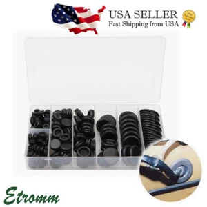 170PCS Rubber Grommet Electrical Wiring Gasket Assortment Firewall Hole Plug Kit - Picture 1 of 9