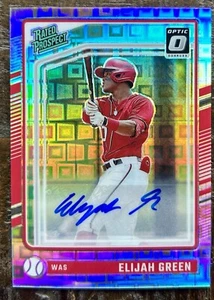 Elijah Green 2024 Donruss Optic Prospect Silver Pandora Auto 1/25 Autograph #161 - Picture 1 of 2