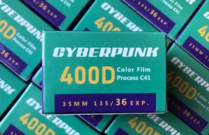 Cyberpunk 400D 36 exp C41 35mm Color Negative Film NO REMJET Kodak Vision3 250D