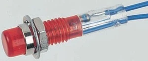 Blinker CAMDENBOSS neonrot, 240 V, 6,4 mm Befestigungslochgröße, Zuleitungsdrähte Termi - Bild 1 von 2