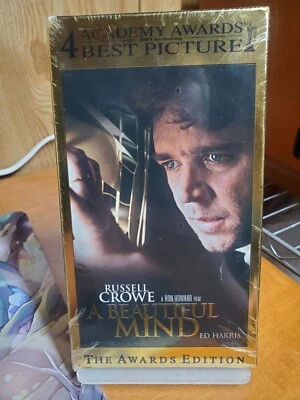 A Beautiful Mind New Sealed VHS Cassette Tape Russell Crowe  - Image 1 of 2