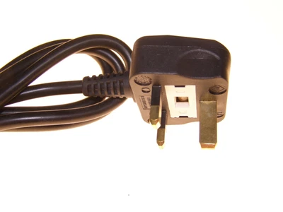 Netzkabel mit -Stecker, englisch 25 St. Power Cord H03VV-F 3G1,0mm2,  - Bild 1 von 4