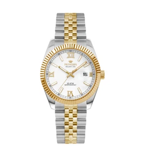 Orologio acciaio e dorato Donna Pryngeps Erre X Bianco A822/2 - Foto 1 di 3