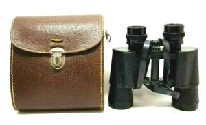 Vintage TecanR Binoculars 7x35 Coated Optics with Brown Case Made In Japan (G12 - Picture 1 of 8