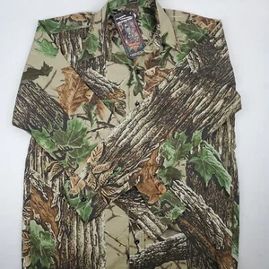 New Realtree Camo Long Sleeve Button Up Shirt Sz Medium Made In USA - Picture 1 of 9