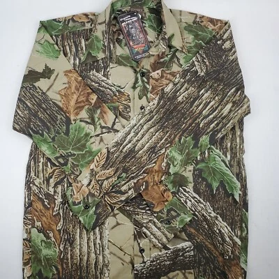 New Realtree Camo Long Sleeve Button Up Shirt Sz Medium Made In USA - Image 1 of 4