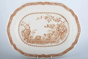 Furnivals - Quail - Brown - Oval Platter - 140774G - Picture 1 of 1