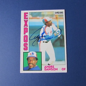 ANDRE DAWSON SIGNED 1984 O-PEE-CHEE # 200 AUTO EXPOS CUBS OPC HOF - Picture 1 of 3