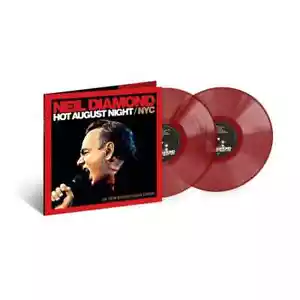 NEIL DIAMOND - HOT AUGUST NIGHT/NYC - 2-LP RED VINYL LIMITED EDITION SET - NEW! - Picture 1 of 5
