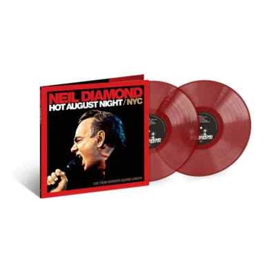 NEIL DIAMOND - HOT AUGUST NIGHT/NYC - 2-LP RED VINYL LIMITED EDITION SET - NEW! - Imagem 1 de 4