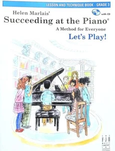 Succeeding at the Piano - LESSON AND TEHNIQUE BOOK - GRADE 3 - w/ CD - Helen Mar - Picture 1 of 4