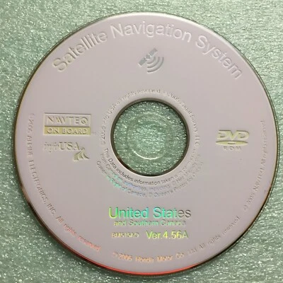 OEM Honda/Acura Satellite Navigation System White DVD ROM BM515AO Ver. 4.56A - Image 1 of 2