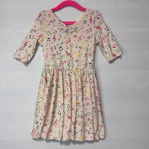 Dotdotsmile Dress Size 3/4 Multi Color Music Notes New Without Tags - Picture 1 of 7