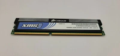 Corsair PC3-10600 6 GB DIMM 1333 MHz DDR3 SDRAM(CMX6GX3M3A1333C9)(ONLY 2 STICKS) - Image 1 of 3