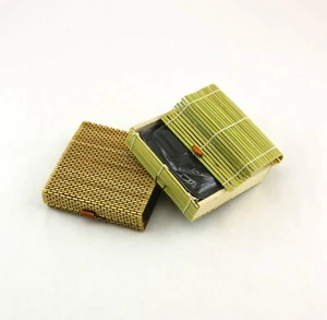BambooMN Bamboo Charcoal Odor Absorber Bag in Decorative 6.5"x6.25"x1.75" Box - Picture 1 of 7