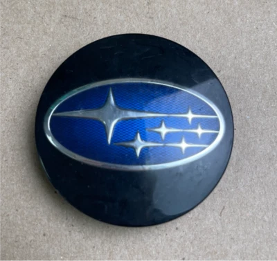 Subaru Blue On Black Center Cap 57mm 28821VA00 - Image 1 of 2