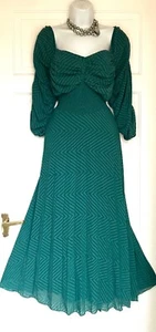 ASOS ZIGZAG PATTERN PLEATED OCCASION WEDDING PARTY DRESS SIZE 20 - Picture 1 of 6