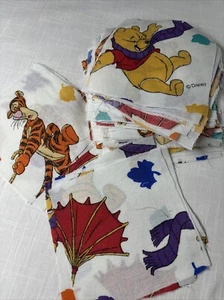 5x5" Cut Craft Squares Cotton 60+ Pieces Disney Pooh Child's Quilt Patchwork - Picture 1 of 7